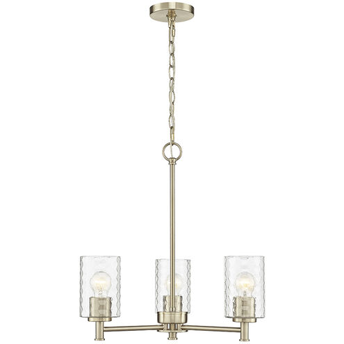 Ashli 3 Light 20 inch Modern Gold Chandelier Ceiling Light